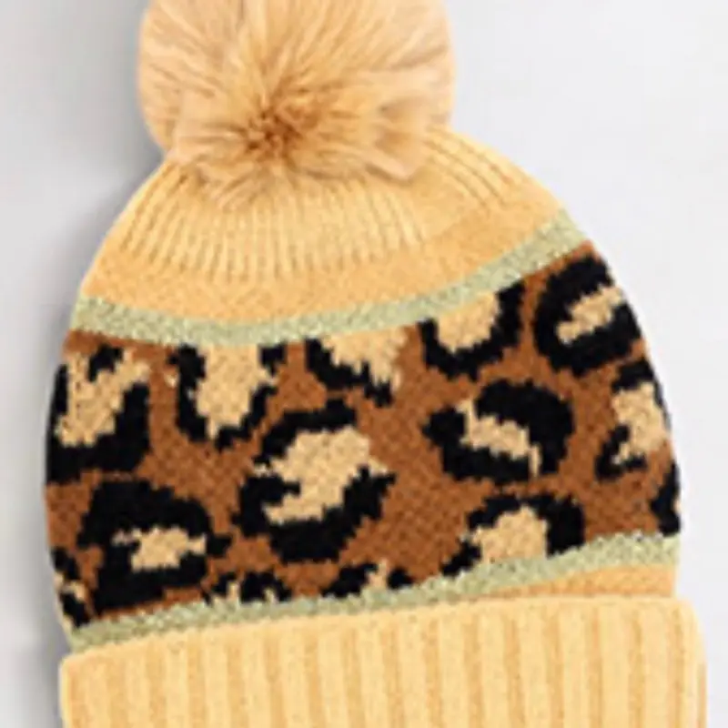 LEOPARD BEANIE HAT