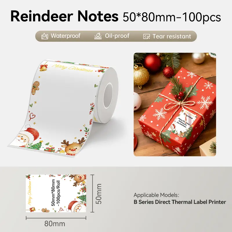 Reindeer Notes 50mm*80mm-100pcs