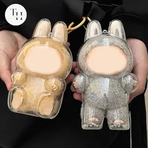 Transparent Protective Cover for Lebubu Plush Figure Doll, The Monsters, Standing & Sitting Posture