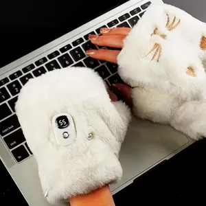 HOPE Portable Heating Gloves with Digital Display, Rechargeable Hand Warmer, Heated Gloves with 5 Temperature Modes for Home Use, Fall Gift, Winter Gift