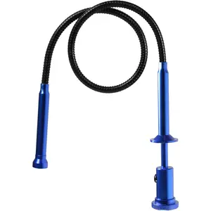 Claw pickup tool,24.4 in Claw with LED Light grabbing tool claw pickup tool for Litter Pick Home Sink Drain and small items (Blue)