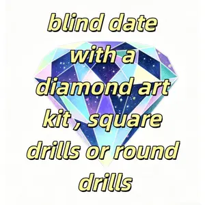 Random 5D Diamond Painting Kit Random Square & Round Drills With Full Tools Set And Full Drill DIY Art Home Decor Gift