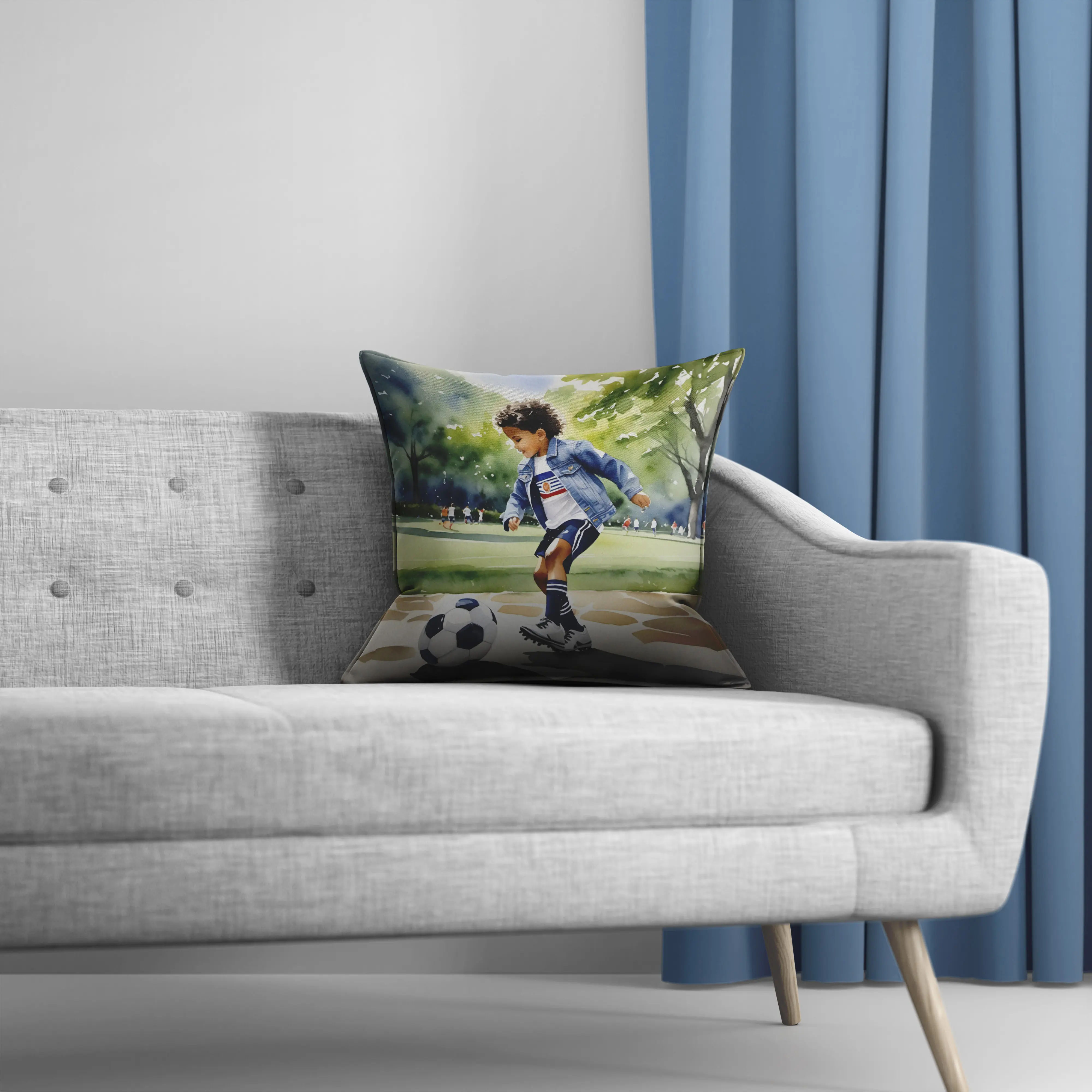 ManosMorenas PS Enjoying Childhood Pillow, Soft Furnishing Accessory, 18X18 snuggler pillows 90s