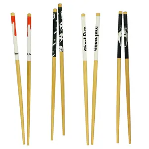Ghost Face Chopsticks 4-Pair 9.5" Scream Horror Movie Reusable Bamboo Utensil Set