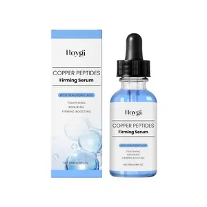 Copper Peptide Facial Moisturizing Booster Serum with Hyaluronic Acid, 30ML Hydrating Firming Skin Repair Smooth Brightening Essence, Brighten Skin Tone, Suitable for All Skin Types
