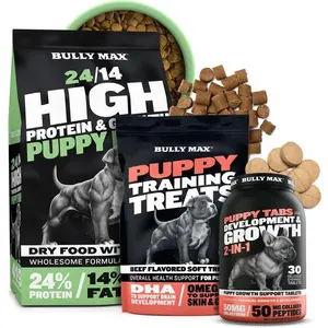 Puppy Complete Health Bundle with Lamb Dry Food 5 lbs, Puppy Tabs 30 ct, and Beef Training Treats – Supports Growth & Immunity