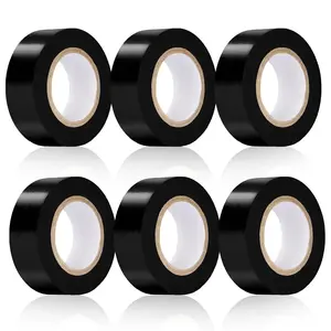 Electrical Tape Black,0.7in X 26.5ft,7mil Thick,6 Pack,Industrial Grade Electrical Tape,Multipurpose Electric Tape for Wrapping Wiring Harness,Electric Insulating