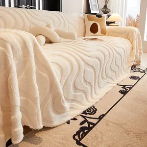 Multifunctional Sofa Blanket, Pet-Friendly Washable Sofa Slipcover, Simple Style, Soft Sofa Protector, Suitable for Living Room & Bedroom Decor, Easy Clean, Sofa Couch Covers, Bella Brand
