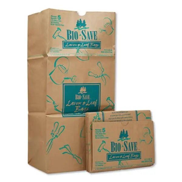 BAG 16 x 12 x 35 in. 50 lbs Kraft Paper Lawn & Leaf Bag, Wet-Strength - 50 Piece