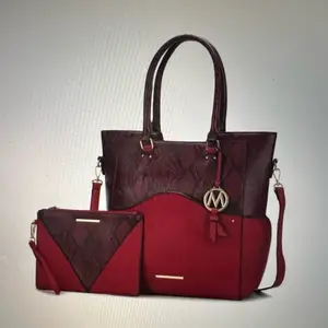 MKF Collection Iris Snake Embossed Vegan Leather Women Tote Bag with Matching Wristlet Pouch by Mia k. Elegant Design & Quality Craftsmanship