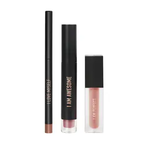RealHer Lip Kit,Cruelty-Free,Paraben-Free,Vegan,Non-Toxic 3-in-1 Kit,High Quality Formulations