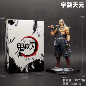 Anime Demon Slayer Uzui Tengen Standing Pose Action Figure, PVC Model Statue Desk Decor Collectible Gift