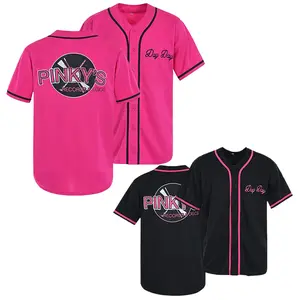 “Next Friday” Pinky’s Record Movie ’90s hip hop sports fan baseball jersey buttoned, embroidered party sports shirt; unisex, suitable for matching couples