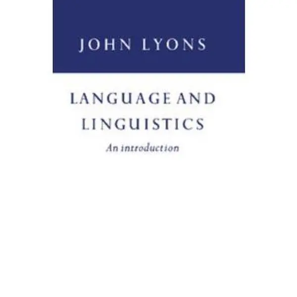 USED Book - Language and Linguistics by Lyons, John (Paperback) - english