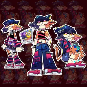 Meowskull Freaks Sticker Pack – Edgy Indie Cartoon Vinyl Stickers for Laptops, Water Bottles & Journals