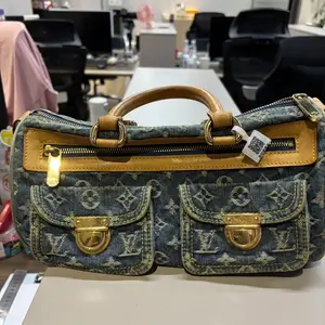 Pre-owned Louis Vuitton denim Shoulder Bags Monogram Neo Speedy【BF 12Z】