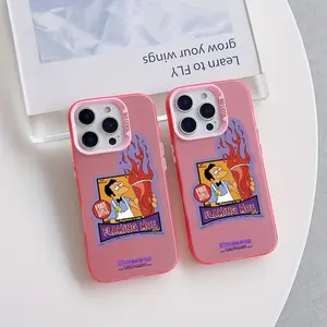 Funny Cartoon Animation Simpsons Phone Case for iPhone 16 15 14 13 12 11 Pro Max X XR XS Max 8 7 Plus, Anti-Drop Matte Back Cover