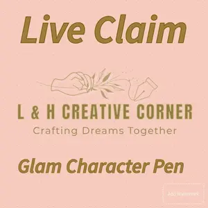 L & H Creative Corner Live Claim Glam Character Pen Custom Designed Unique Characters Personalized Writing Tool