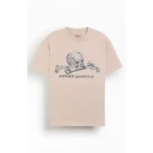 PacSun Men's Avenged Sevenfold Skull T-Shirt - Multicolor