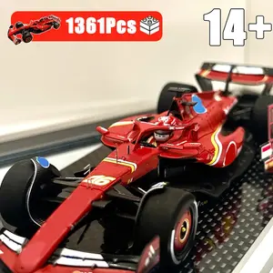 1361Pcs Ferrari F1 Technical Red Sport Car Building Blocks Building Block Model 42207 Champion sports car Mechanical Group Bricks Assembly Bricks Toys Sets Vehicle Bricks Gift