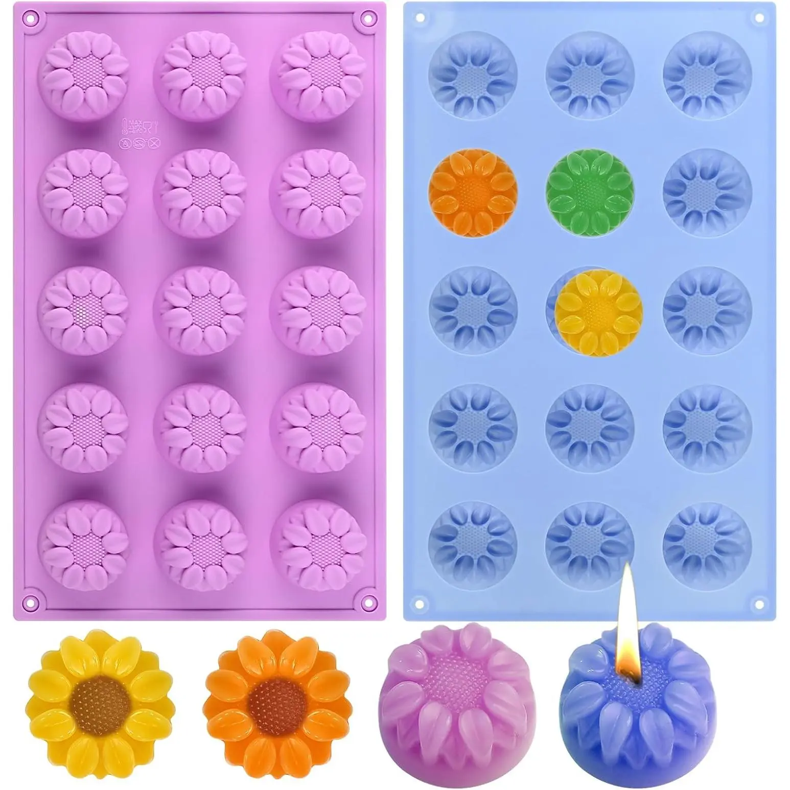 Small Daisy Flower Soap