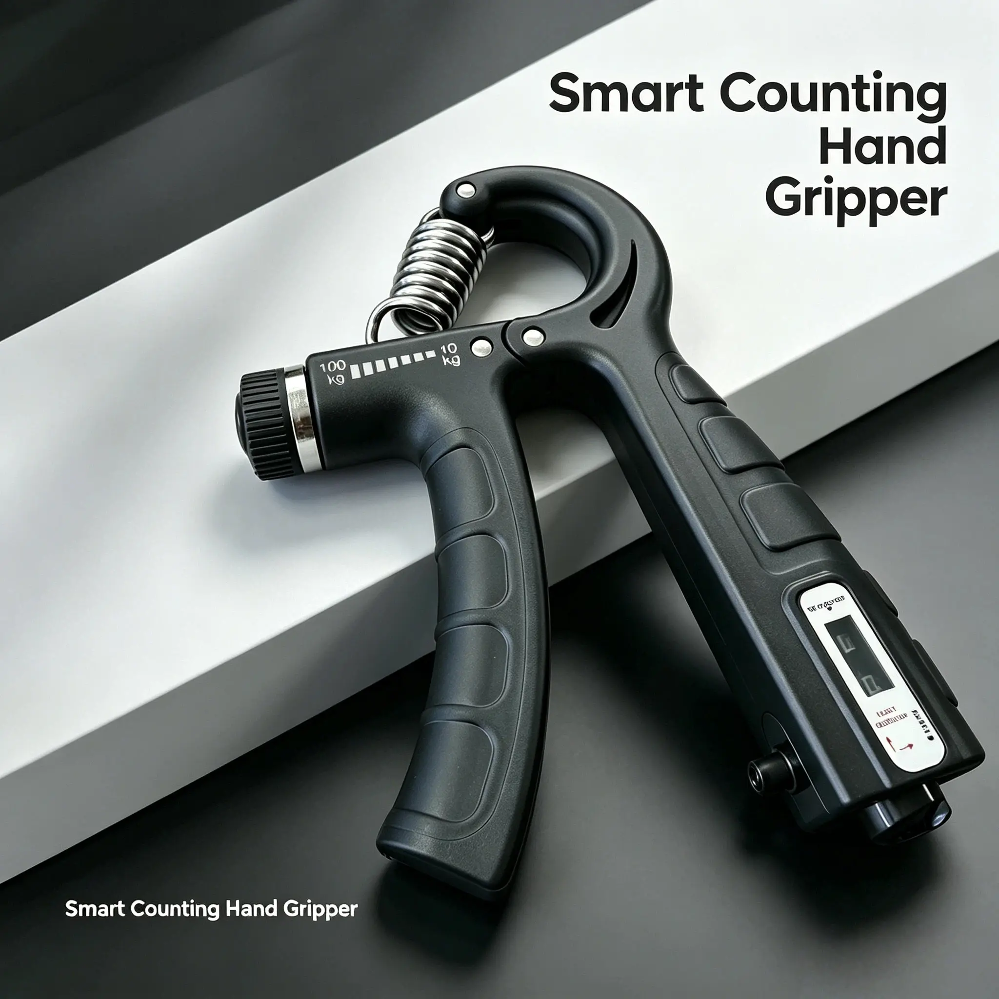 Hand Grip Strengthener 1 Pack, Adjustable Resistance 22-220 lbs Forearm Trainer, Hand Grip Exerciser for Muscle Training & Daily Workout for Athletes