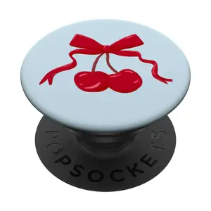 Coquette Cherry and Red Bow PopSockets Standard PopGrip