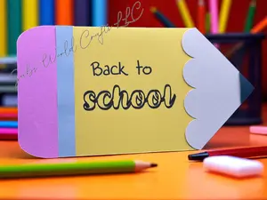 Back to School Card - Giant Pencil