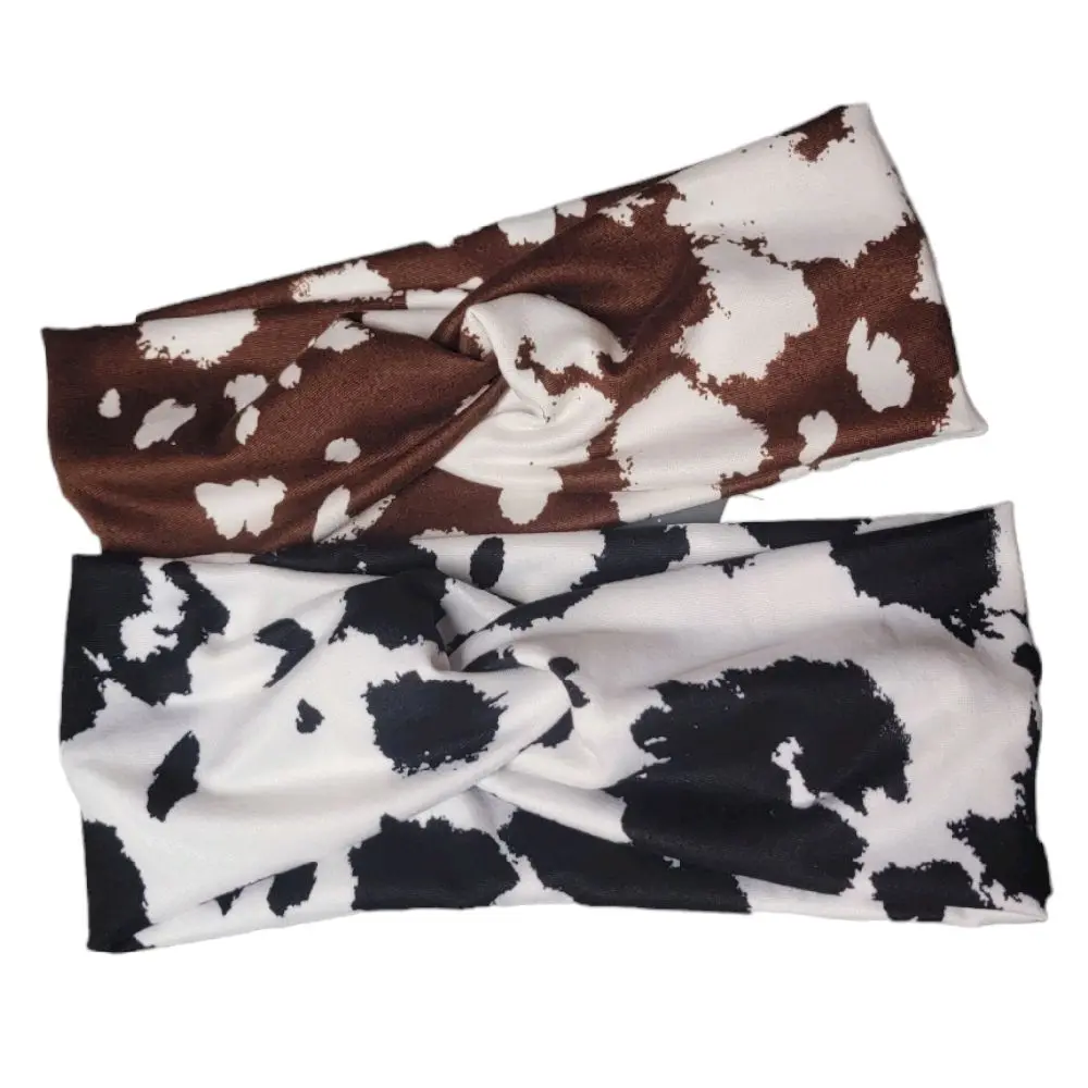Cow Print Turban Headband