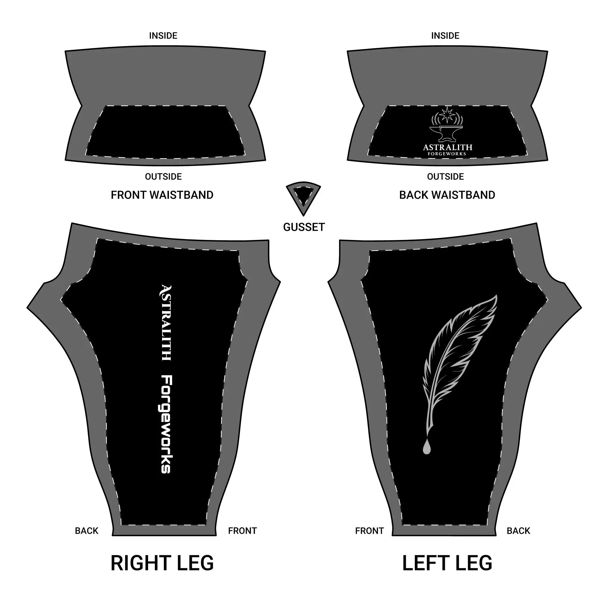 Yoga Leggings - Astralith Forgeworks Branded