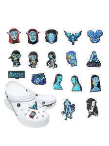 17pcs Cartoon Shoe Accessories Set, Fashion Avatar Shoe Decorations, Perfect Gift for Fashion Lovers, Enhance Your Shoe Collection