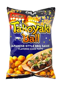 Calbee Takoyaki Ball - Crunchy Seafood Snack, 3.17 oz