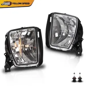 Clear Lens Fog Lights Bumper Driving Lamps Fit For 13-18 Dodge Ram 1500 Pickup