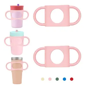 NiHome 2PCS Silicone Dual-Handle Tumbler Grip Compatible with 14oz Stanley Tumblers, Drinkware Accessories Handle,Tumbler Handles Mug Cup