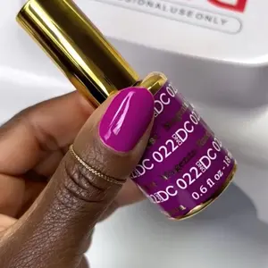 DND DC 022 MAGENTA ROSE Gel and Lacquer Duo nail care nail art baby pink gel nail