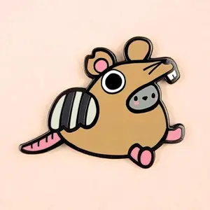 Poe the Pigeon Rat with Wings Poe Enamel Pin - Cute Bird City Bird Kawaii Lapel Pin Badge Brooch