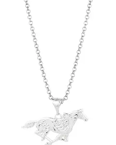 Montana Silversmiths Women's Out West Running Horse Necklace - Nc6136
