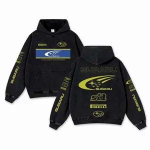 Retro Subaru St1 Racing Washed Hoodie Firreli MotoGP World Champion Enthusiast Apparel Streetwear Akrapovic Shoei Helmet Racing Team Super Motorsports Clothing Riders Motocross Off-Road Dirt Bike Fan Gear Cotton For Moto Fan Menswear12