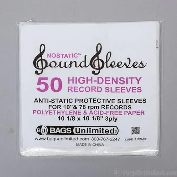 10 Inch Record NOSTATIC® Three Layer Inner Sleeve
