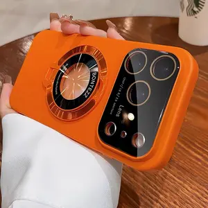 Magnetic Stand Phone Case Cover with Lens Film Protection for Apple iPhone 17 Series, Durable Magnetic Design & Protective Features