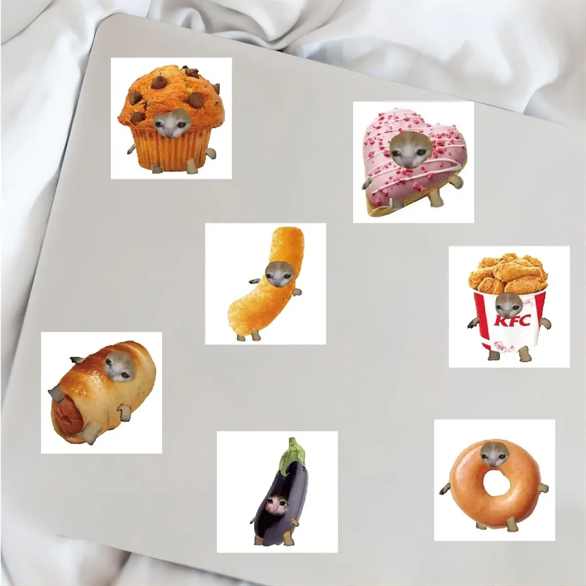 Cute Cat Meme Sticker, 69pcs/set Funny Cat Sticker, Sad Cat Meme, Meme Cat, Cat Funny Gifts, Cat Lover Gift for Women, Cat Meme Mug Laptop Decals, Decorative, DIY Decorative Stickers