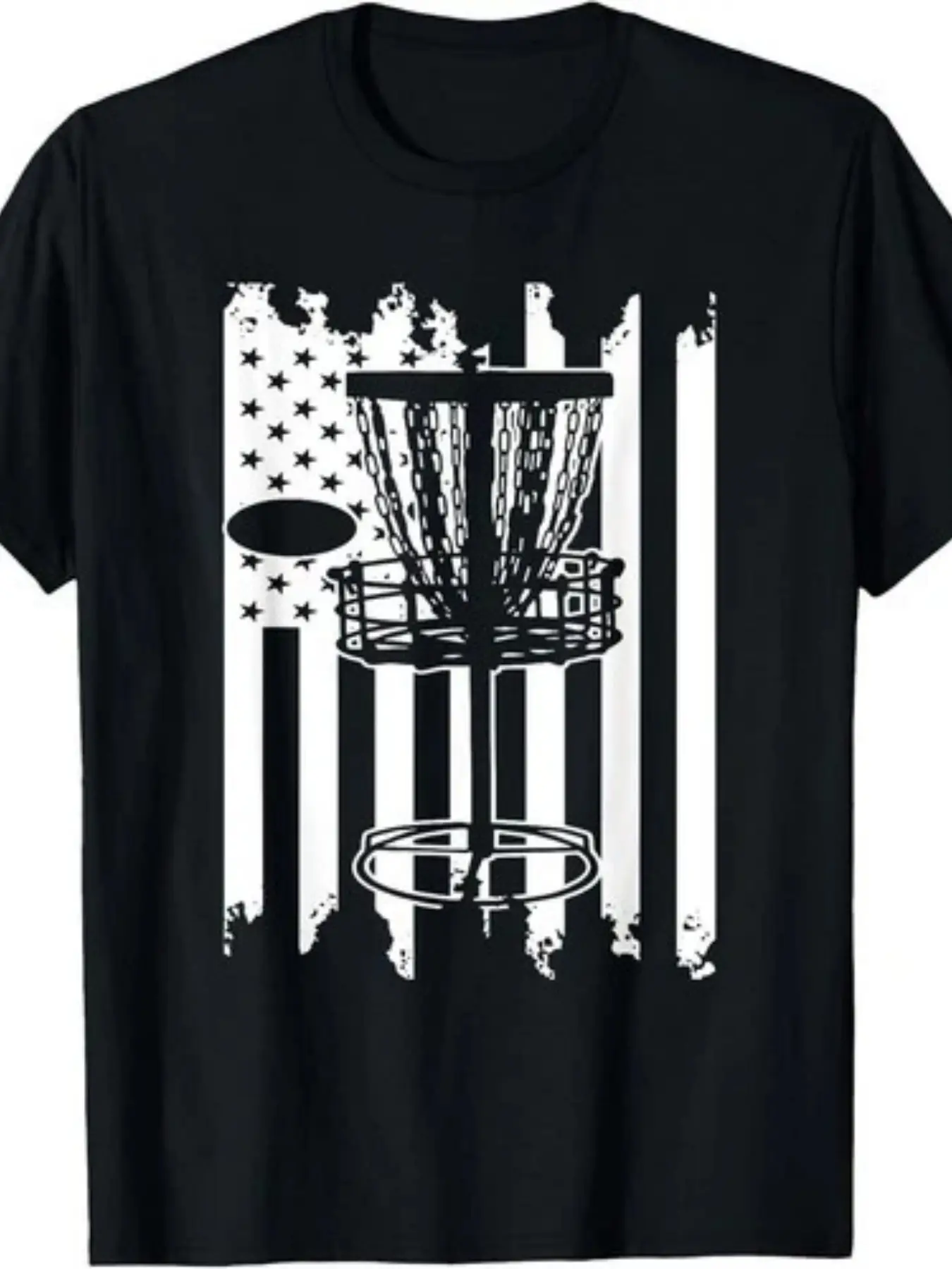 BEST NEW! Disc Golf USA Flag Sport American Tee S- unisex soft cotton short sleeve t shirt, vintage graphic casual tee for men women teens, perfect birthday holiday gift for camping travel gym daily street  wear
