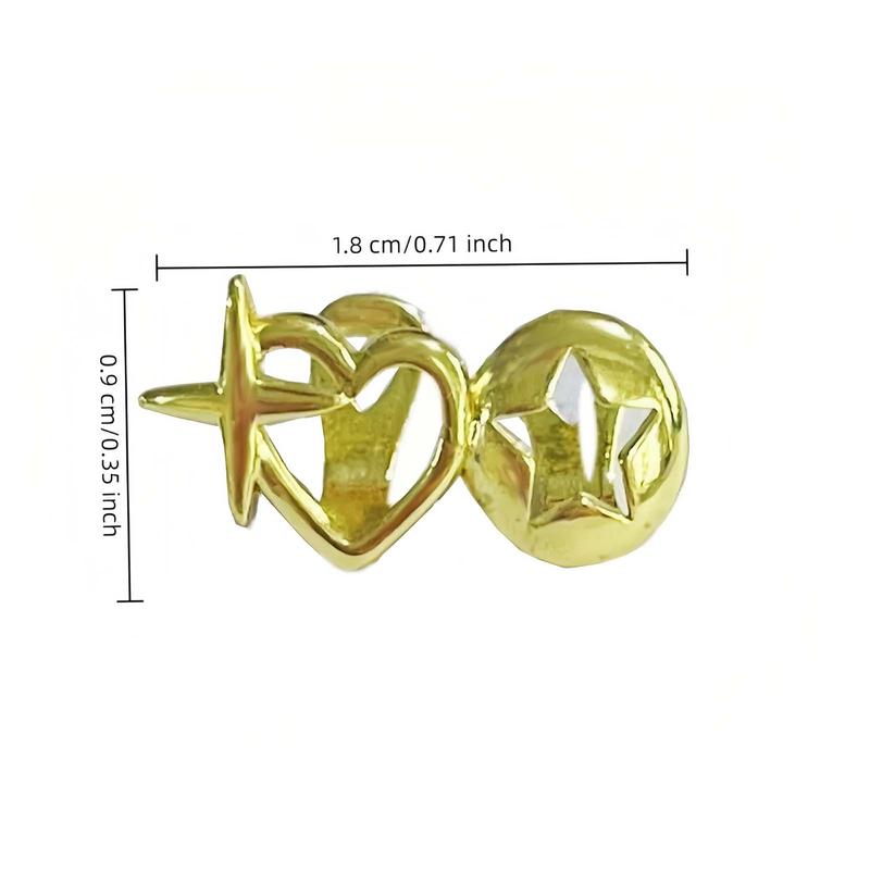 Polished Double Hollow Heart Grillz – Y2K Hip Hop Couple Jewelry Gift for Men & Women