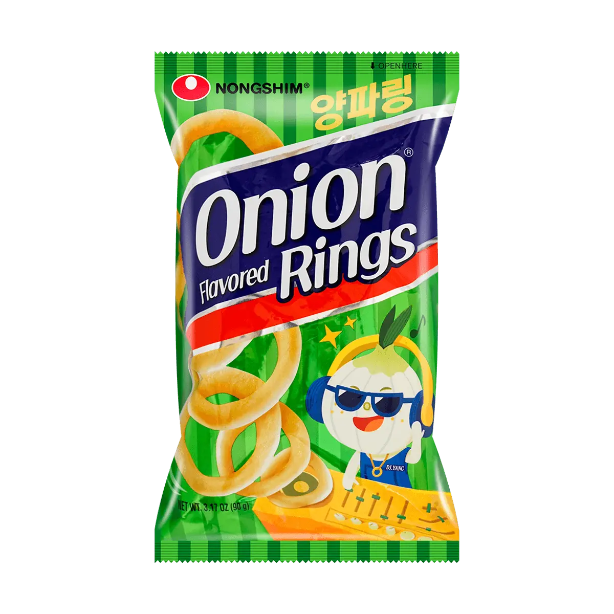 NONGSHIM Onion Rings 90g - Liu Hyun-Woo's Favorite Korean Snack - Random Packaging