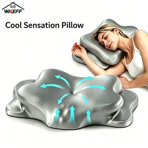 WKEFF Ergonomic memory foam pillow, butterfly-shaped cervical pillow specially for sleep, slow rebound headboard pillow, suitable for side sleepers, back sleepers and stomach sleepers, soft and washable pillowcase