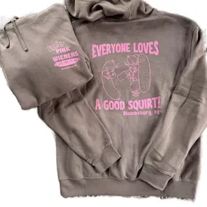 Everyone Loves A Good Squirt funny Pink Wiener hot dog sweatshirt