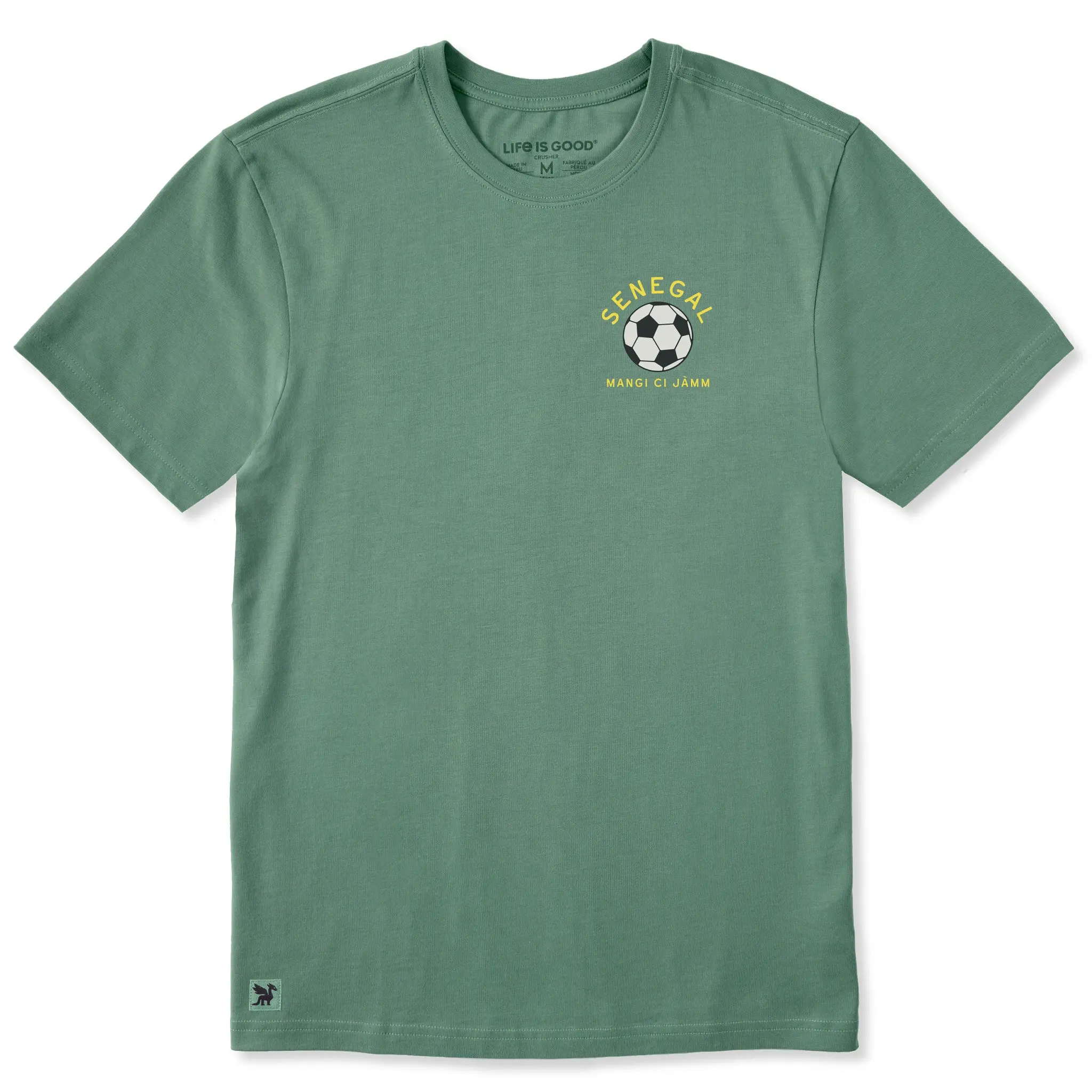 Men's Senegal Soccer Short Sleeve Crusher Tee
