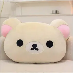 Cute Rilakkuma Plush Warm Hand Pillow Cartoon Bear Peluche Stuffed Toy Soft Cushion Birthday Gift