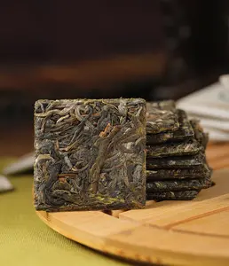 Hence Tea - Pu-erh Tea - Bangwai Mountain Raw Pu-erh Tea Cake (Modern Mini Cake) - Hand Picked - 1.7 oz (50 g)