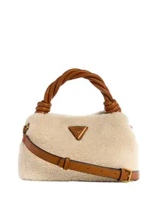 GUESS Female Shaida Shearling Top-Handle Crossbody
